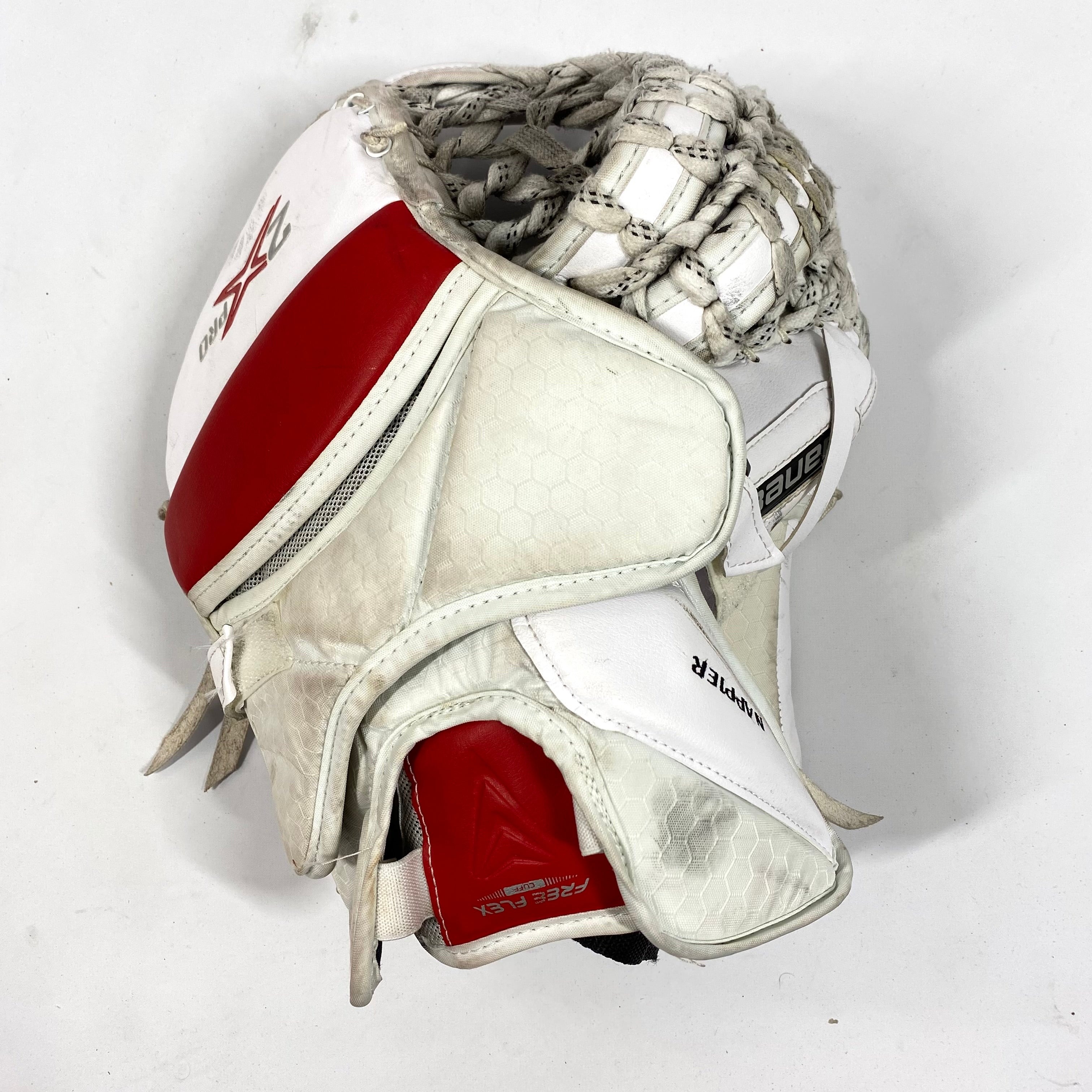 Bauer Vapor 2X Pro - Gant de gardien de but Pro Stock d'occasion (rouge/blanc)
